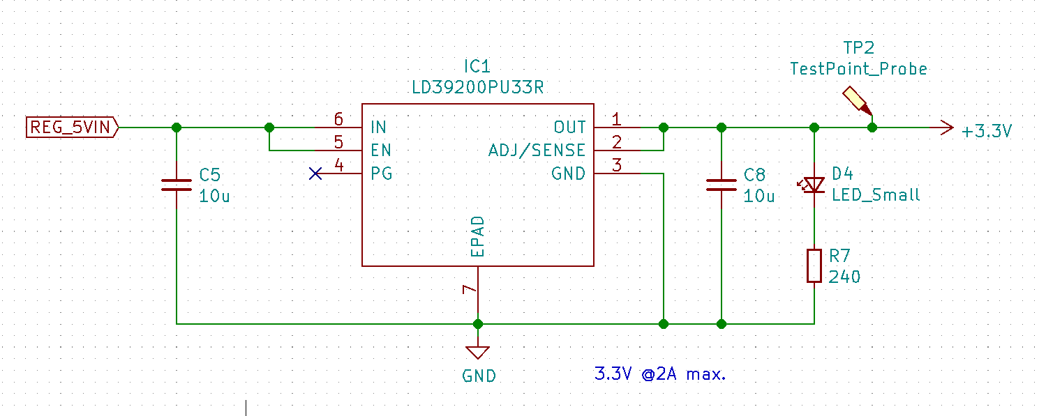 3.3V Low Dropout Voltage Regulator (LDO)